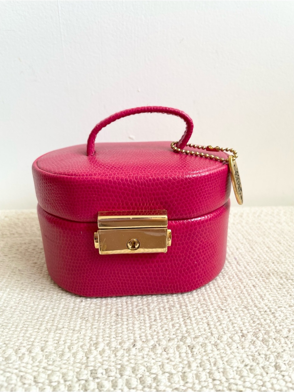 Wolf Designs Genuine Leather Travel Small Jewelry Case